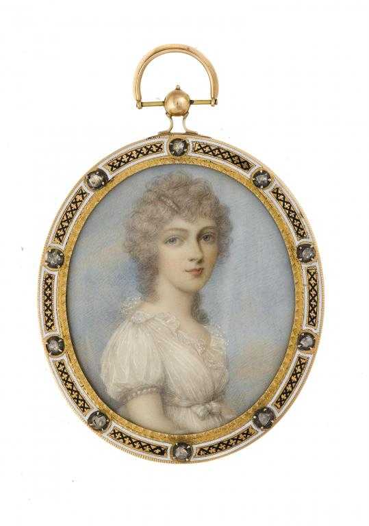 Appraisal: ATTRIBUTED TO HENRY EDRIDGE ARA - A YOUNG LADY in