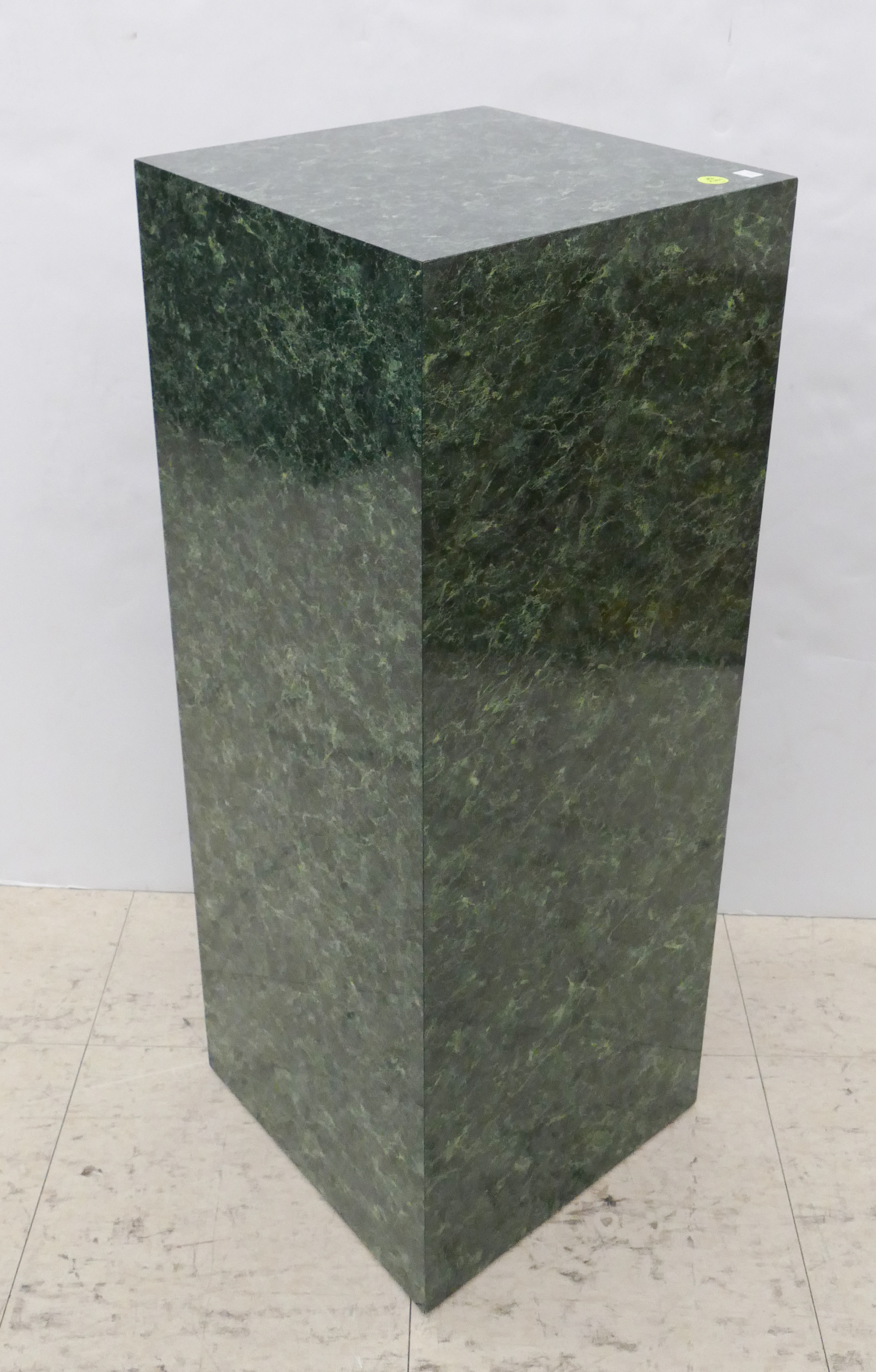 Appraisal: Green Faux Marble Pedestal- x x ''