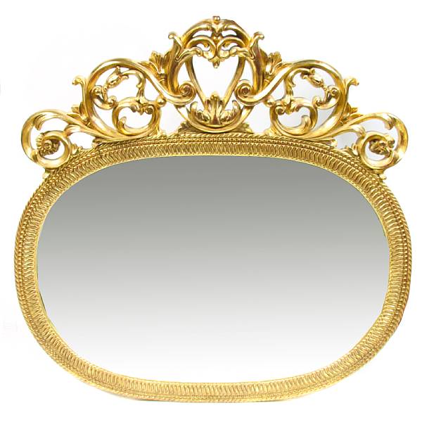 Appraisal: A giltwood mirror height in width in