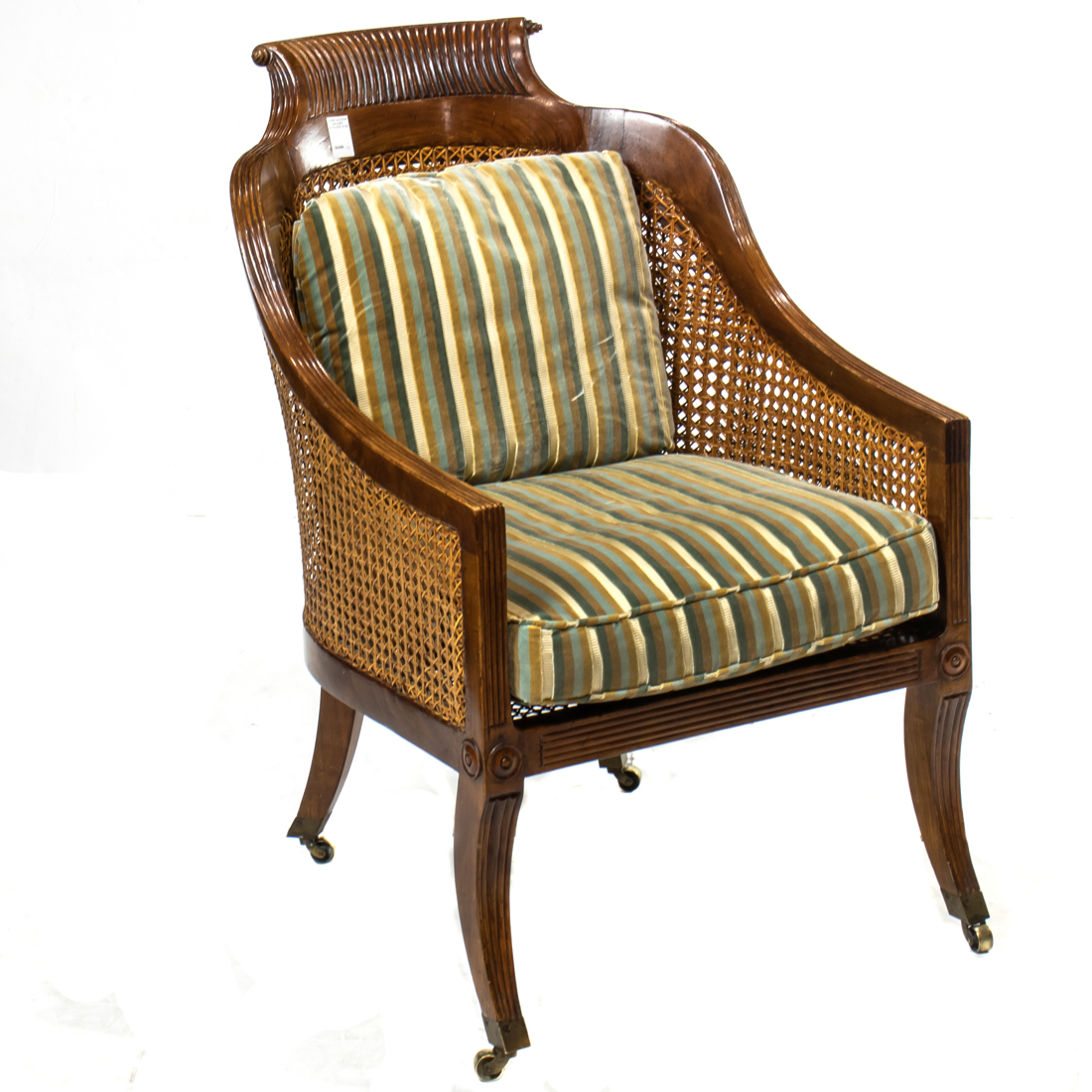 Appraisal: A FRENCH BERGERE CIRCA A French bergere circa having a