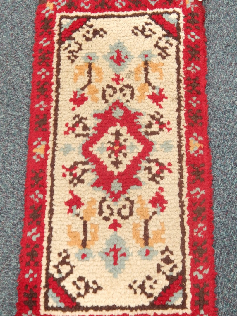 Appraisal: A Middle Eastern thick knotted rug cm x cm