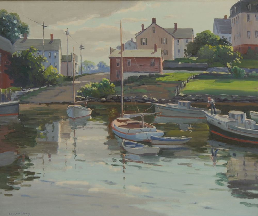 Appraisal: CHARLES GORDON HARRISAmerican - Pawtuxet Cove Rhode Island Signed lower