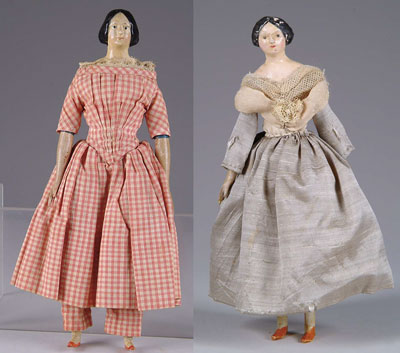 Appraisal: LOT OF TWO MILLINER S MODEL DOLLS The first being