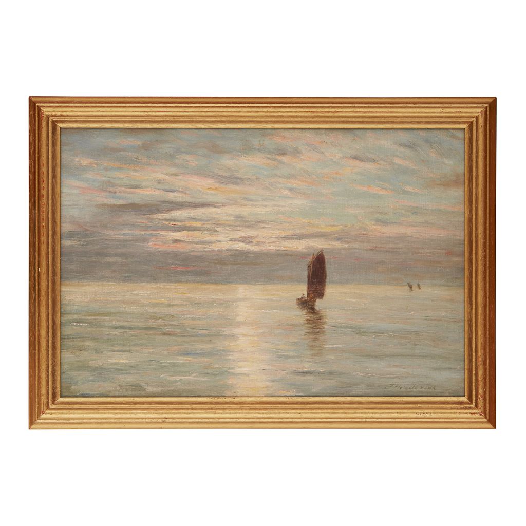 Appraisal: JOSEPH HENDERSON R S W SCOTTISH - THE SETTING SUN