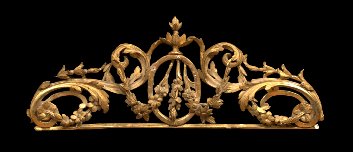 Appraisal: Napoleon III Carved Giltwood Cresting third quarter th century in