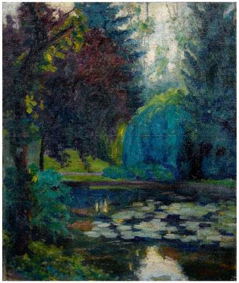 Appraisal: Painting signed A Guillaumin titled on stretcher verso Matina Crozant