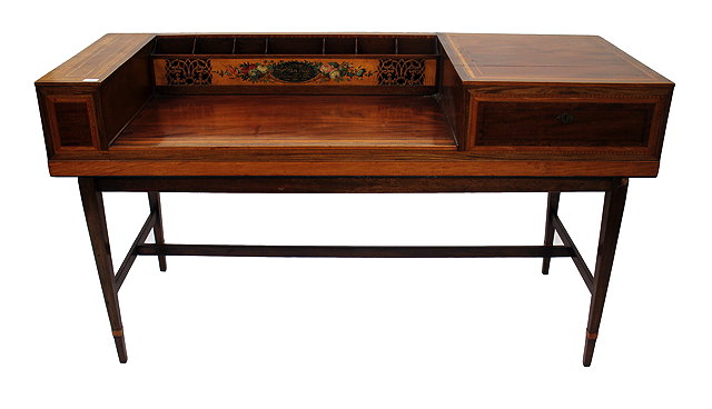 Appraisal: A MAHOGANY DRESSING TABLE OR DESK converted from a Georgian