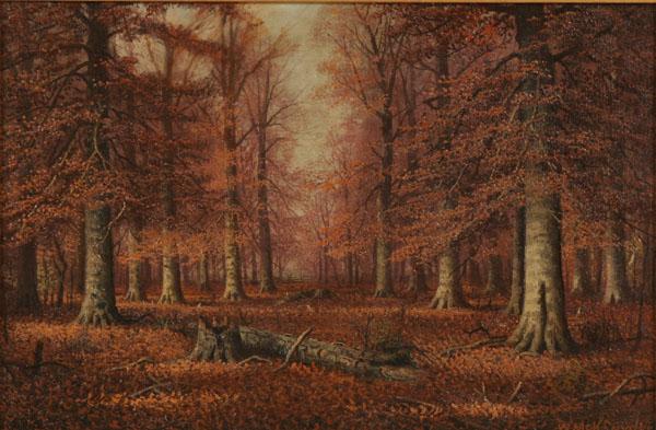 Appraisal: William McKendree Snyder American - Autumn crisp Indiana fall landscape