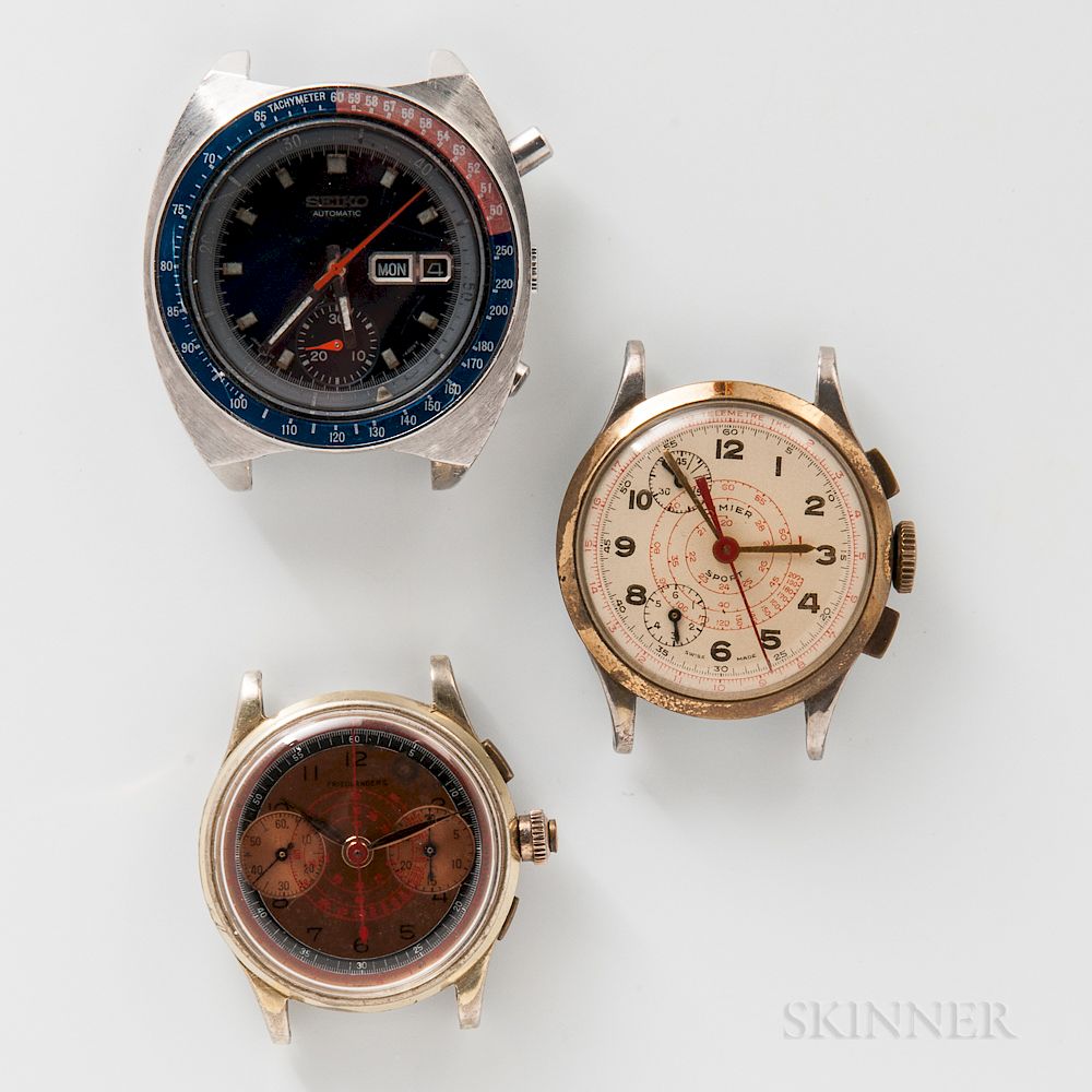 Appraisal: Friedlander's Cimier and Seiko Chronograph Wristwatches Friedlander's Cimier and Seiko