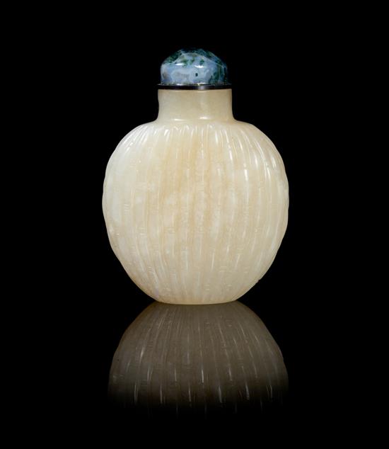 Appraisal: Sale Lot A Jade Snuff Bottle possibly th century of