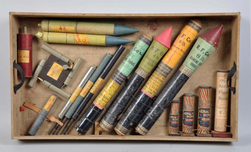 Appraisal: s Rochester Fireworks Co Salesman s Display Super rare full