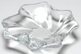 Appraisal: Baccarat Lead Crystal Candy Dish Having a flower-form base with