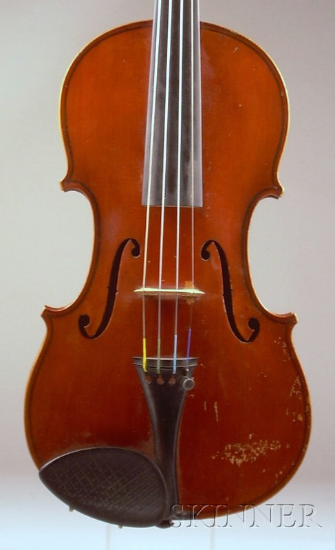 Appraisal: Modern Violin labeled ANTONIO CURATOLI COPY OF GUARNERIUS MADE IN