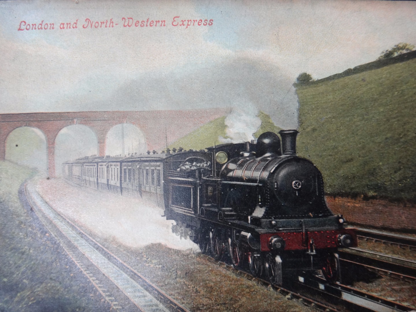 Appraisal: RAILWAY POSTCARDS - Trackside scenes many with passing trains also