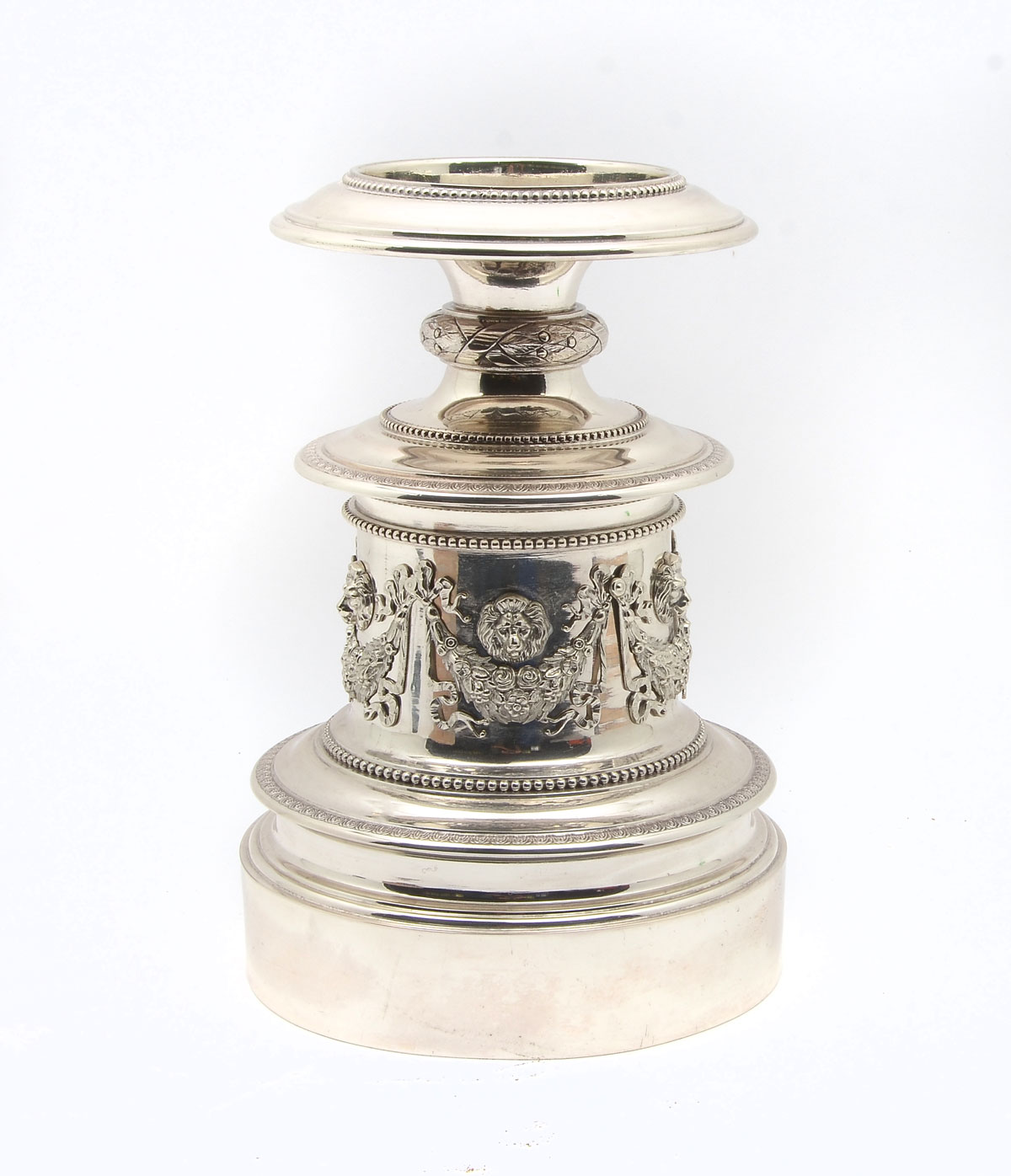 Appraisal: FINE AUSTRIAN HUNGARIAN SILVER PEDESTAL Approx Troy ounces Silver pedestal