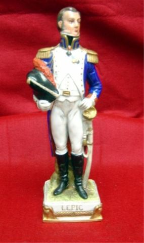 Appraisal: DRESDEN FIGURINE - NAPOLEON'S MARSHALL - LEPIC