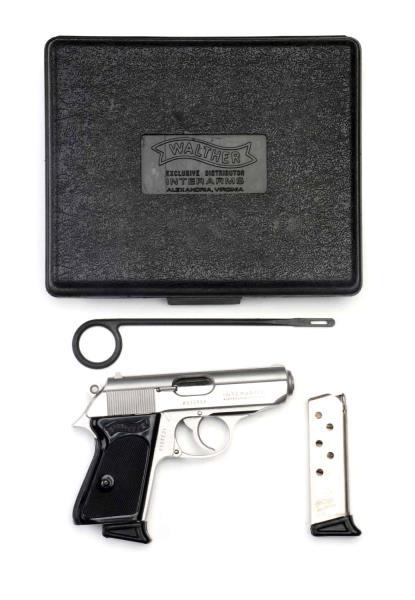 Appraisal: Boxed Walther PPK Pistol Serial A This is a stainless