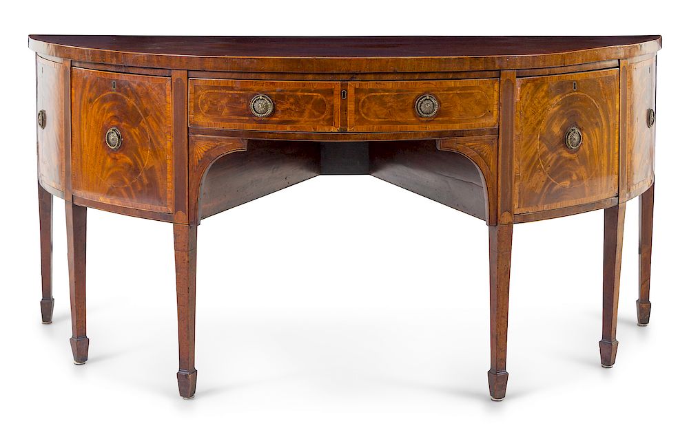 Appraisal: A George III Mahogany Sideboard A George III Mahogany Sideboard