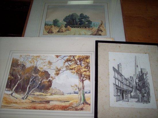 Appraisal: Myfanwy GriffithThe Cornfieldsignedwatercolour cm x cm x another watercolour and