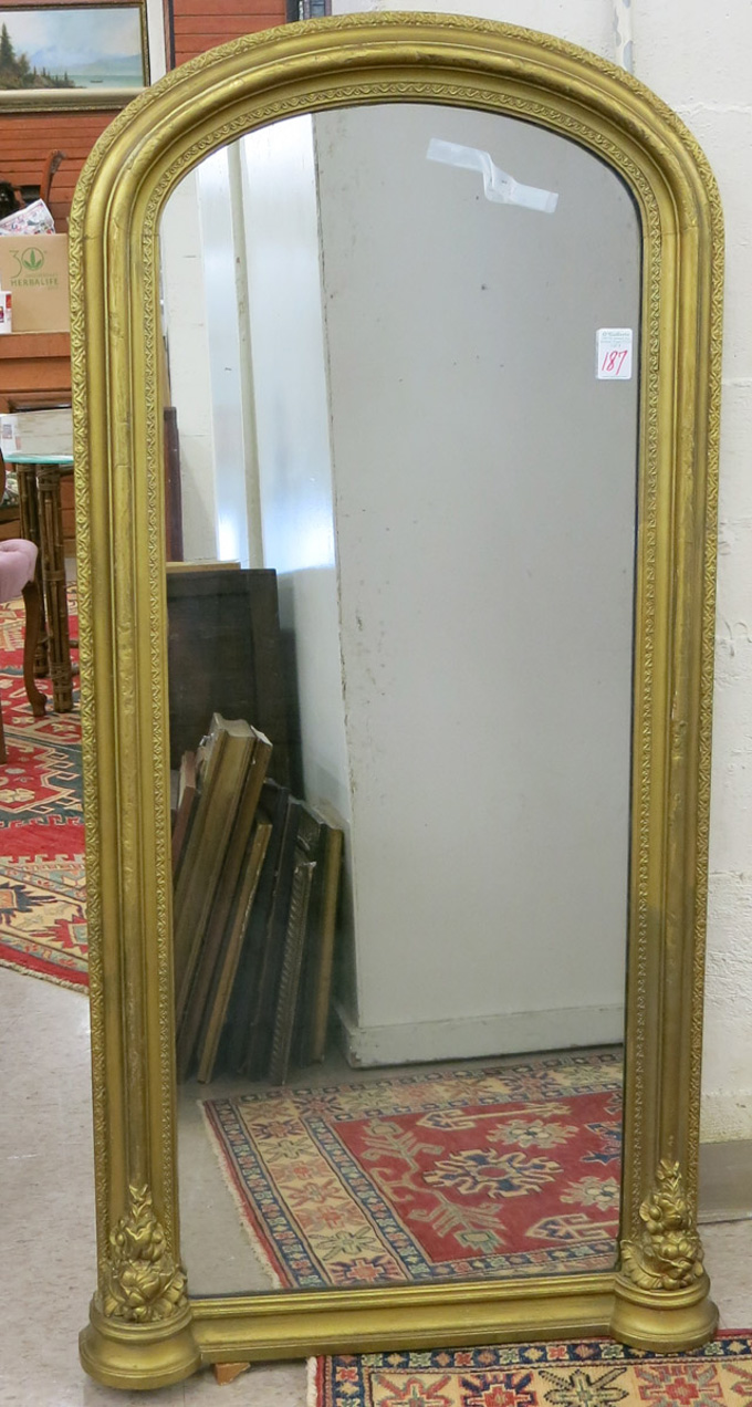 Appraisal: A VICTORIAN PIER MIRROR American th century having a molded