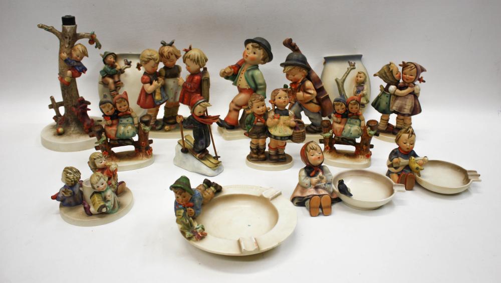 Appraisal: FIFTEEN HUMMEL PORCELAINS marks from - TM- to TM- comprised