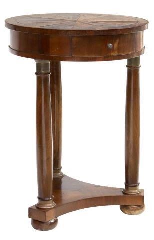 Appraisal: French Empire style gueridon side table th c circular tabletop