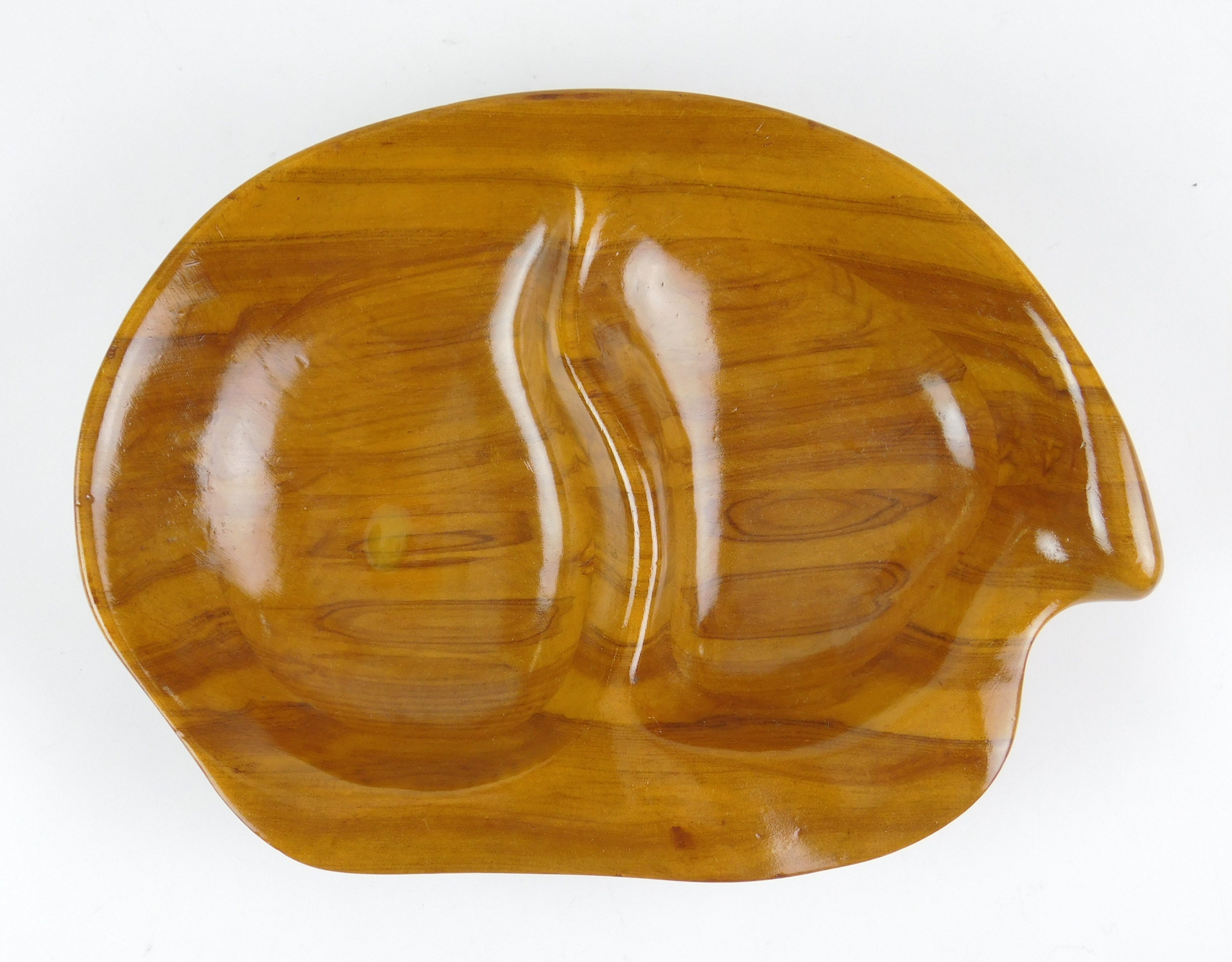 Appraisal: Russel Wright - 'Oceana' clam shell form bowl with compartments