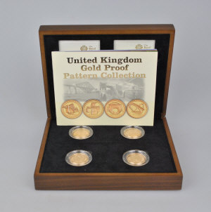 Appraisal: A boxed set of four Royal Mint UK gold proof