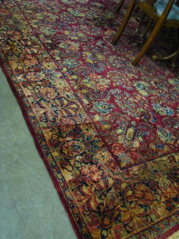 Appraisal: Semi-antique Persian area rug ' x ' some discoloration and