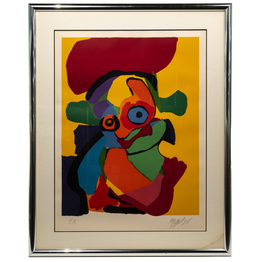 Appraisal: KAREL APPEL DUTCH - SERIGRAPH pencil signed lower right E