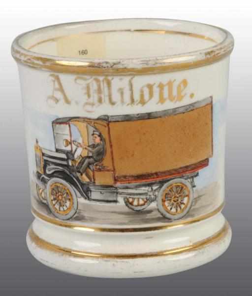 Appraisal: Truck Occupational Shaving Mug Description Nice detail of delivery truck