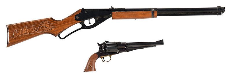 Appraisal: Black Powder Revolver and Red Ryder BB Gun reproduction of