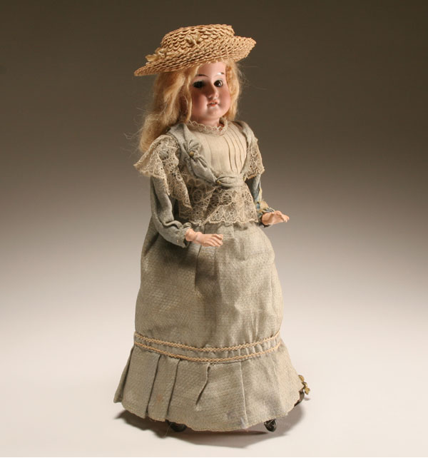 Appraisal: Armand Marseille German bisque head mechanical wind up doll with