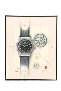 Appraisal: Hano Burtscher Signed IWC Watch Limited Ed Print Hano Burtscher