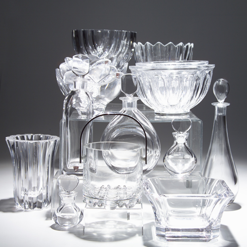 Appraisal: Large collection of Orrefors crystal three graduated bowls in Michelle