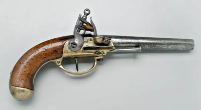 Appraisal: Charleville flintlock pistol - in barrel brass mounts marked in