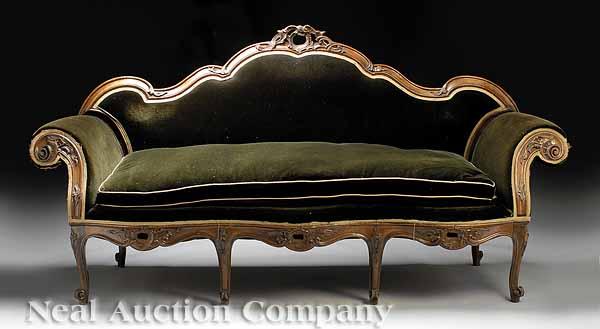 Appraisal: A Fine Venetian Rococo Carved Walnut Settee mid- th c