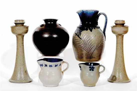 Appraisal: Southern art pottery group Vernon Owens Seagrove North Carolina consisting