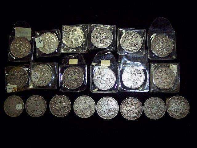 Appraisal: Twenty Victorian crowns various