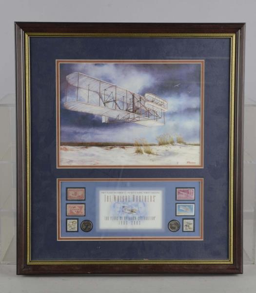 Appraisal: Lot Of Commemorative Stamp Displays Including - Wright Brothers display