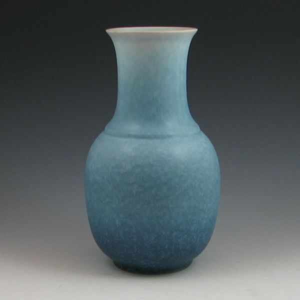 Appraisal: Roseville Rozane Pattern vase in blue Marked Roseville USA -