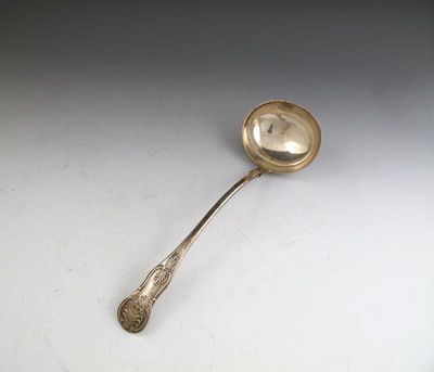 Appraisal: A Victorian Scottish silver King's pattern soup ladle maker's mark