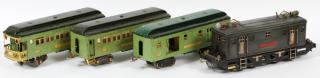 Appraisal: LIONEL PRE LIONEL PRE-WAR STANDARD GAUGE PASSENGER TRAIN C -