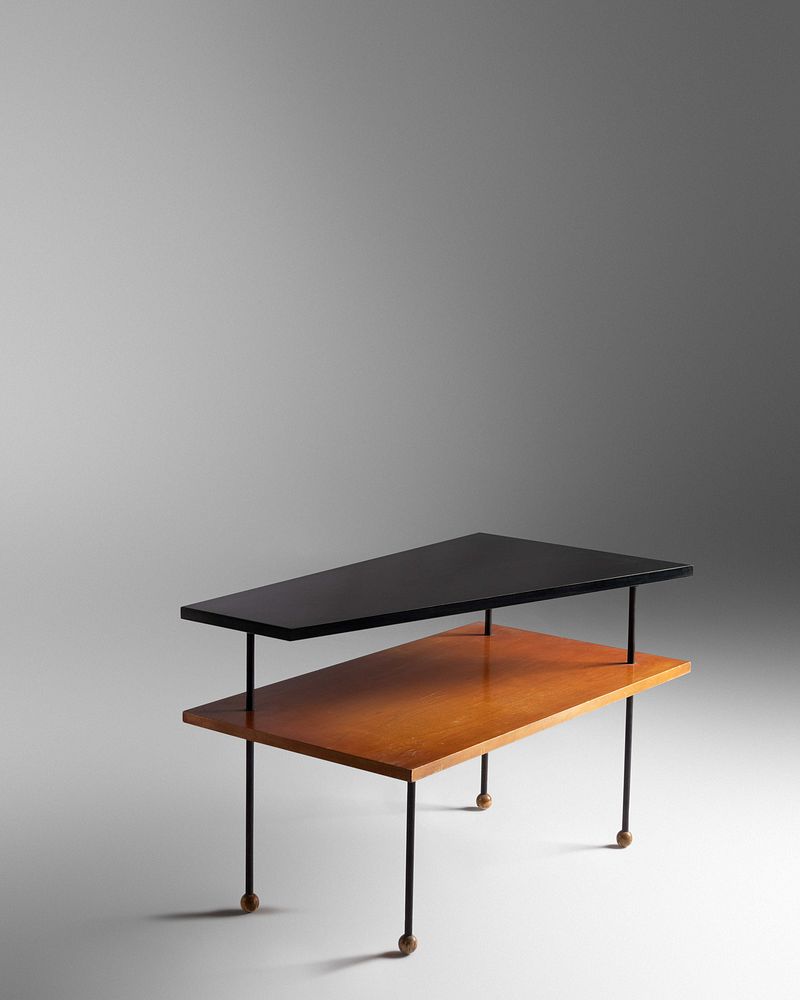 Appraisal: Greta Magnussen-Grossman Two-Tiered Side Table Glenn of California USA Greta