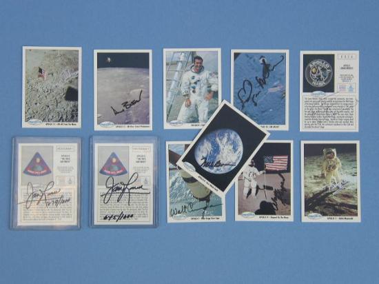 Appraisal: Apollo SpaceShots Trading Cards A group of eleven autographed cards