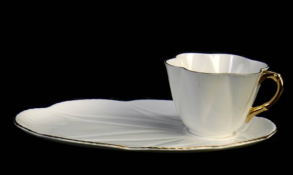 Appraisal: A partial set of Shelly blanc-de-chine porcelain tea and toast