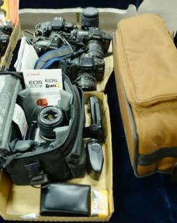 Appraisal: Two box lots Canon group lot to include Canon EOS