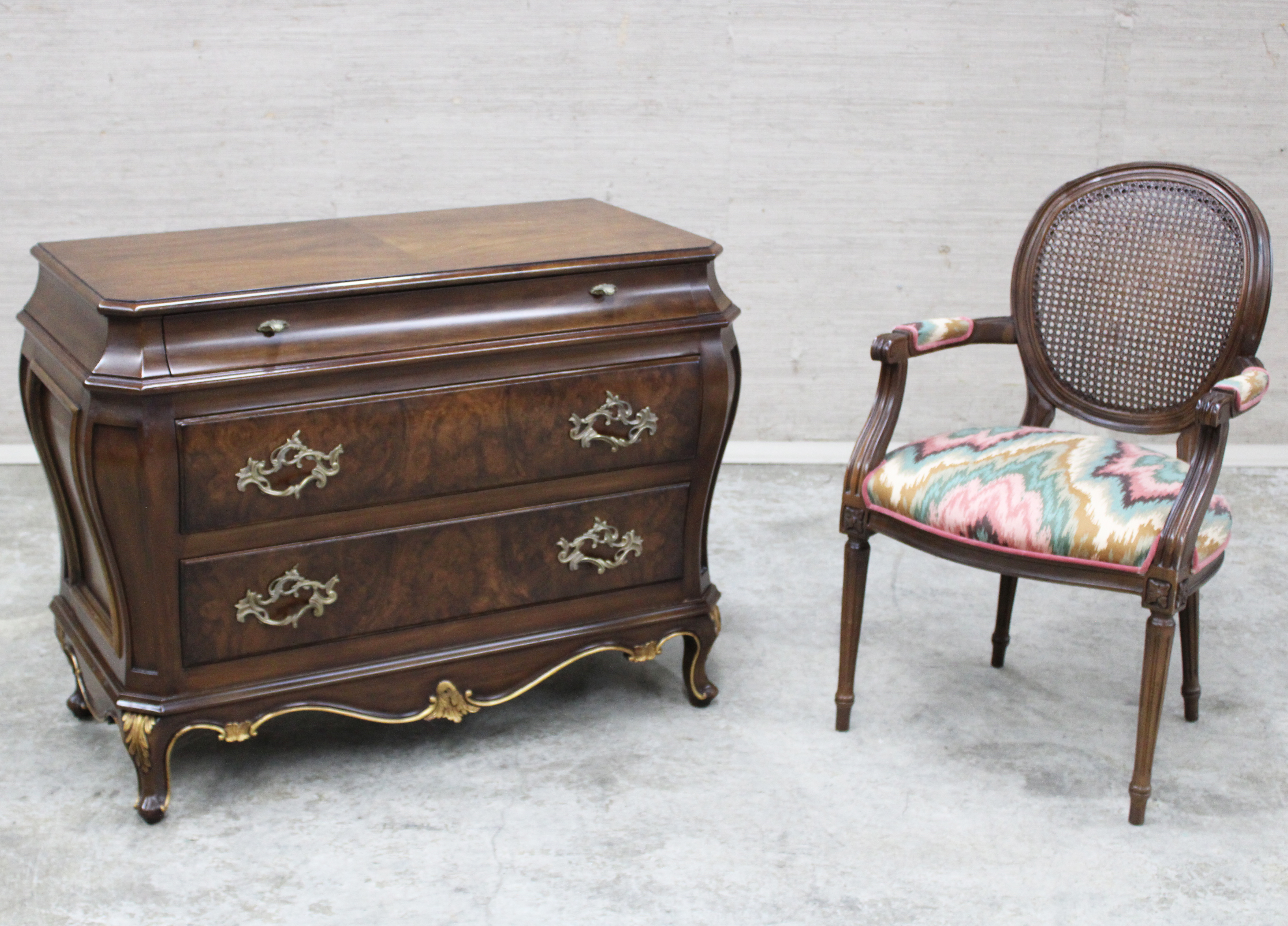 Appraisal: PC LOT OF FRENCH STYLE FURNITURE piece lot including Louis