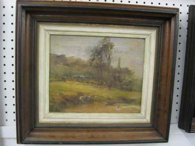 Appraisal: Anton Von Beust Oil Impressionistic Landscape image area '' x