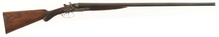 Appraisal: ARMSTRONG DBL BBL HAMMER SHOTGUN Cal ga SN Fine English